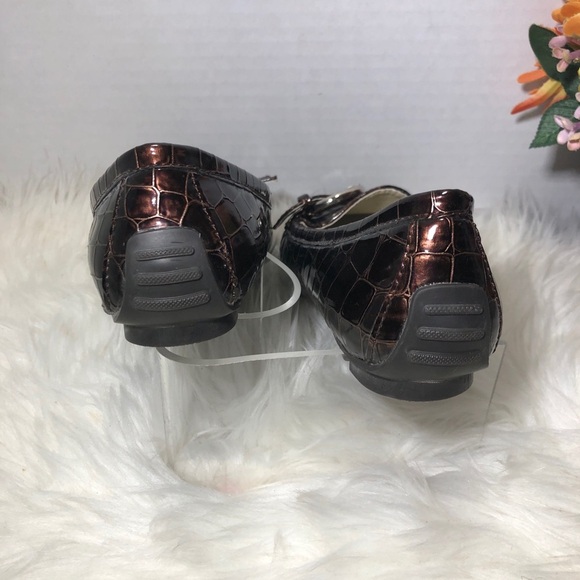 Rasolli Faux Patent-Leathr Alligator Loafers Shoes Sz 6 - Picture 4 of 5